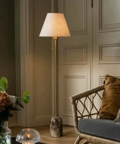 Globen Lighting Gulvlampe Gino Beige travertin