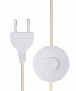 Globen Lighting Gulvlampe Noah 45 Hvit bouclé