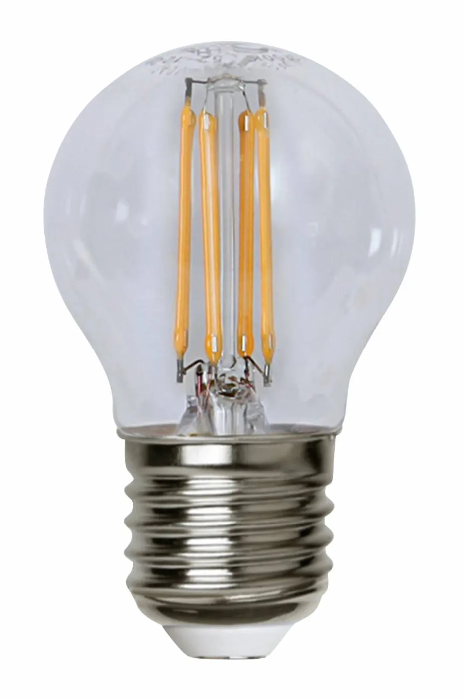 Globen Lighting Ljuskälla E27 LED Filament Glob Klar 45 mm, 4,2W