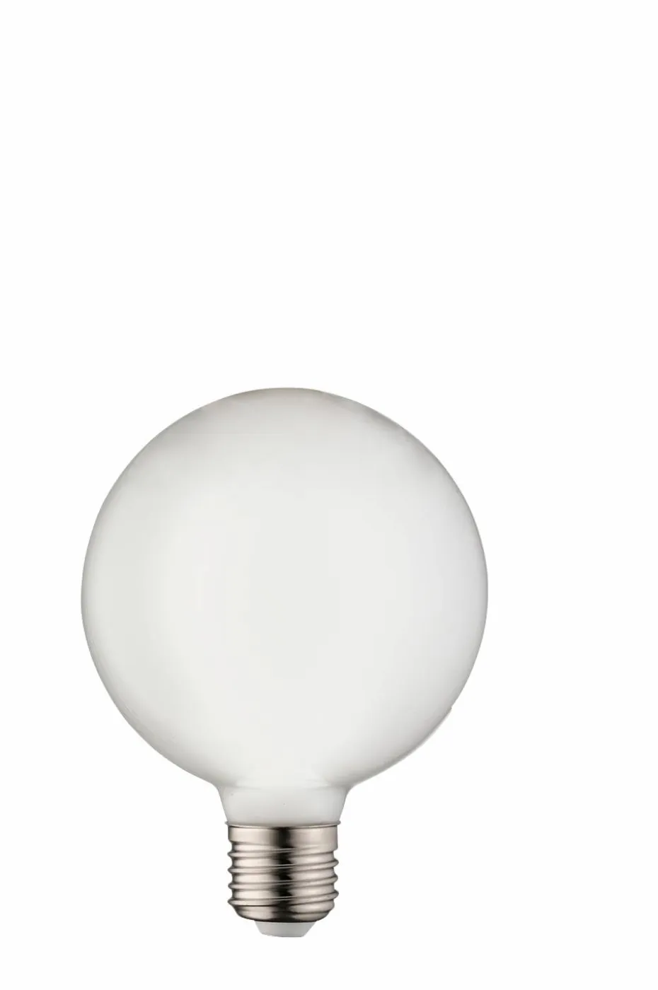 Globen Lighting Lyskilde E27 LED 3-trinn kan dimmes, Globe 100 mm Opal 0,4-7W