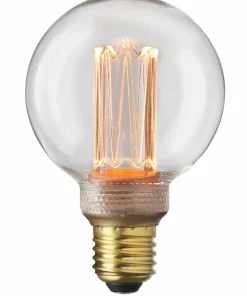 Globen Lighting Lyskilde E27 Laser LED Filament Globe 80 mm Klar 3,5W