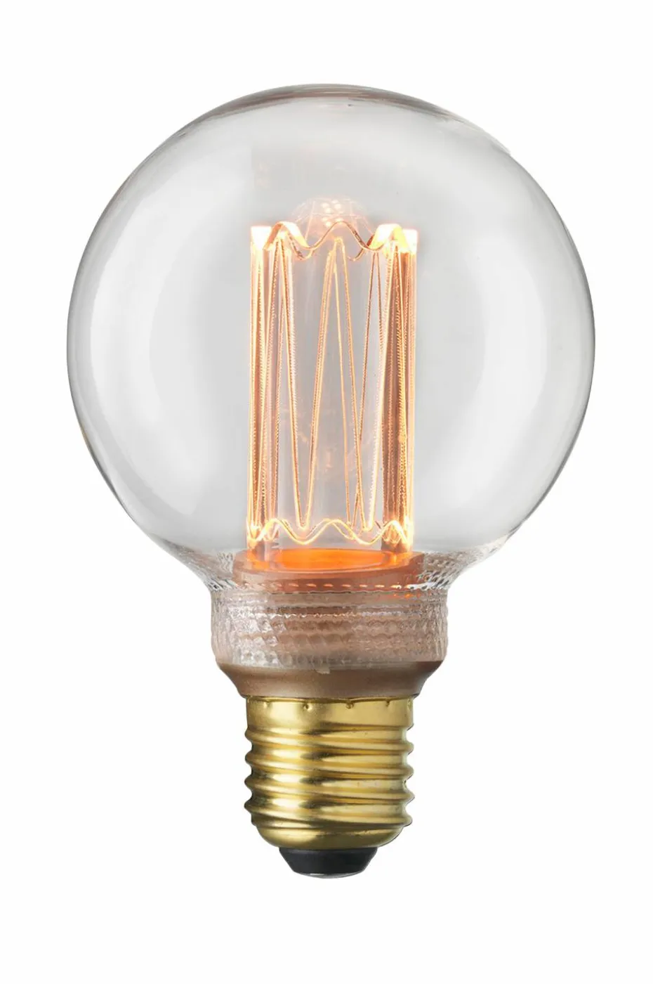 Globen Lighting Lyskilde E27 Laser LED Filament Globe 80 mm Klar 3,5W