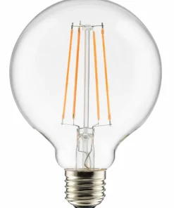 Globen Lighting Lyskilde E27 LED 3-trinn, kan dimmes, Globe 100 mm Klar 0,4-7W