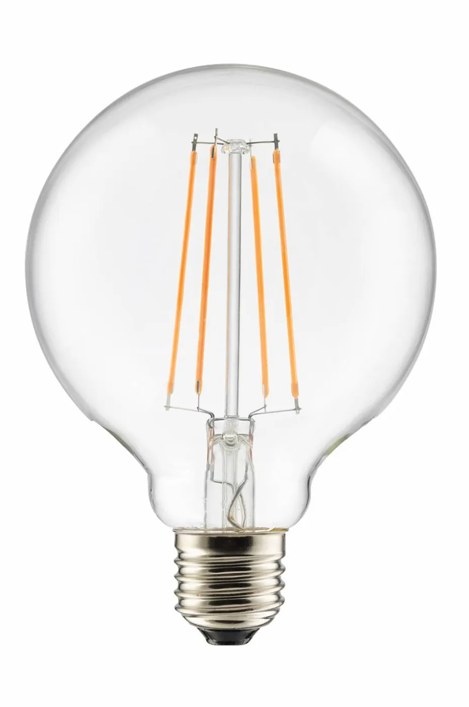 Globen Lighting Lyskilde E27 LED 3-trinn, kan dimmes, Globe 100 mm Klar 0,4-7W