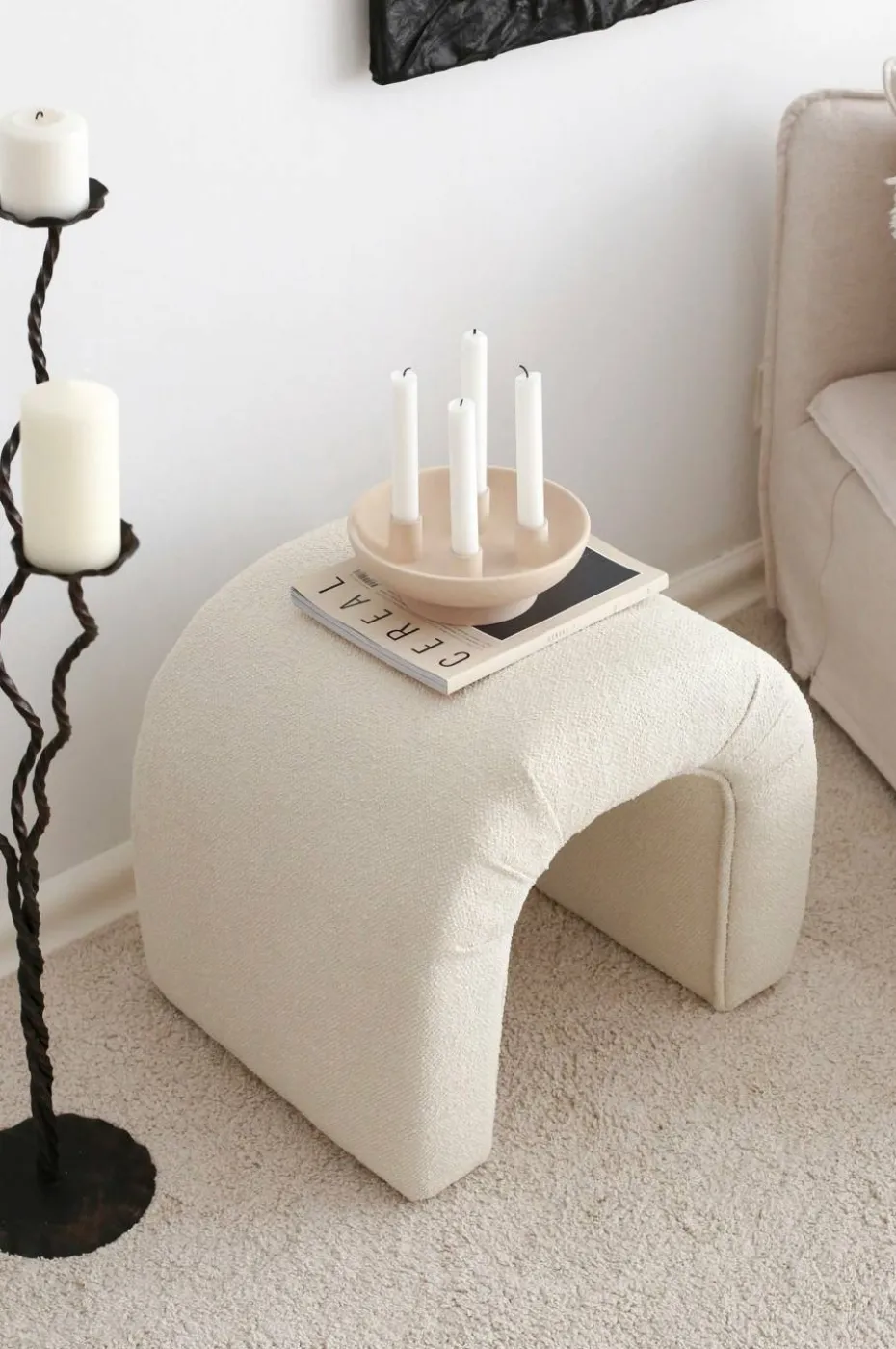 Hanah Home Pouffe-Cookie