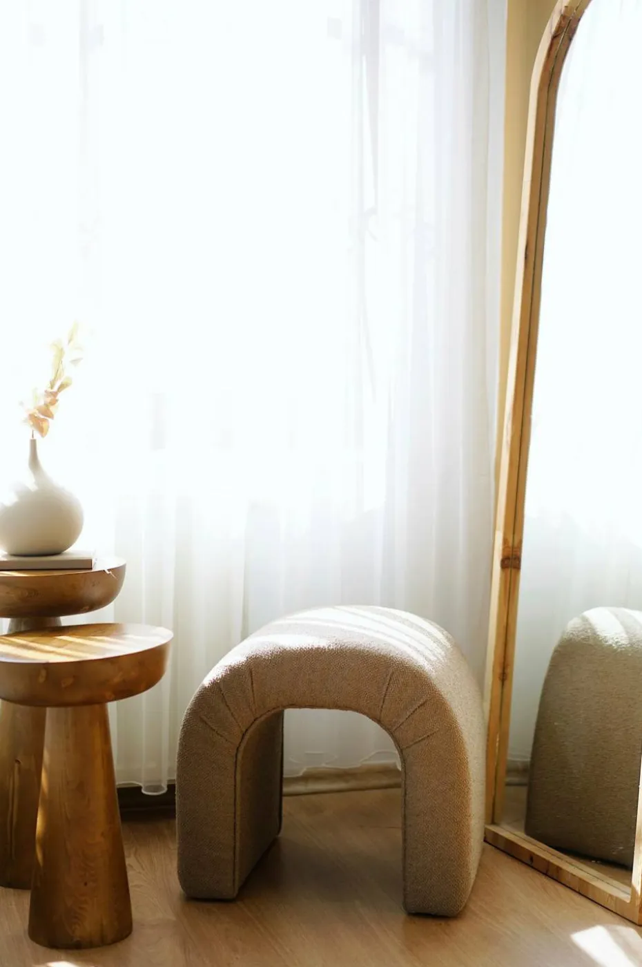 Hanah Home Pouffe-Cookie