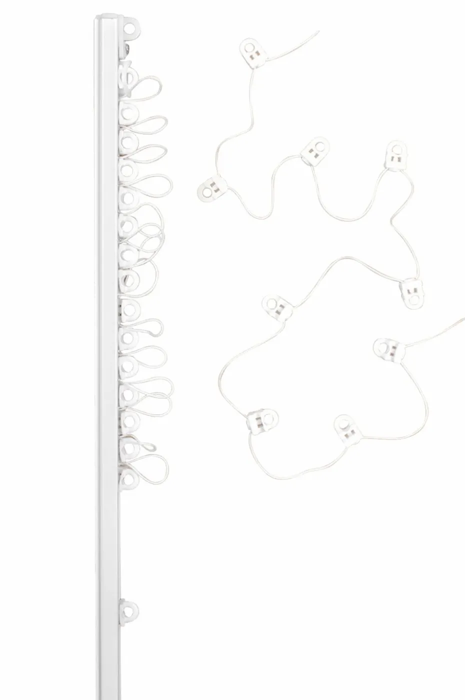 Hasta Gardinskinne U Wave 200 cm