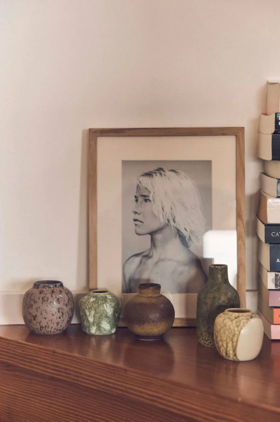 HKliving 70s keramikk: små vaser, pursuit (sett med 5)