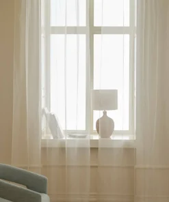 &Home Gardin med multibånd Delilah 2-pakning