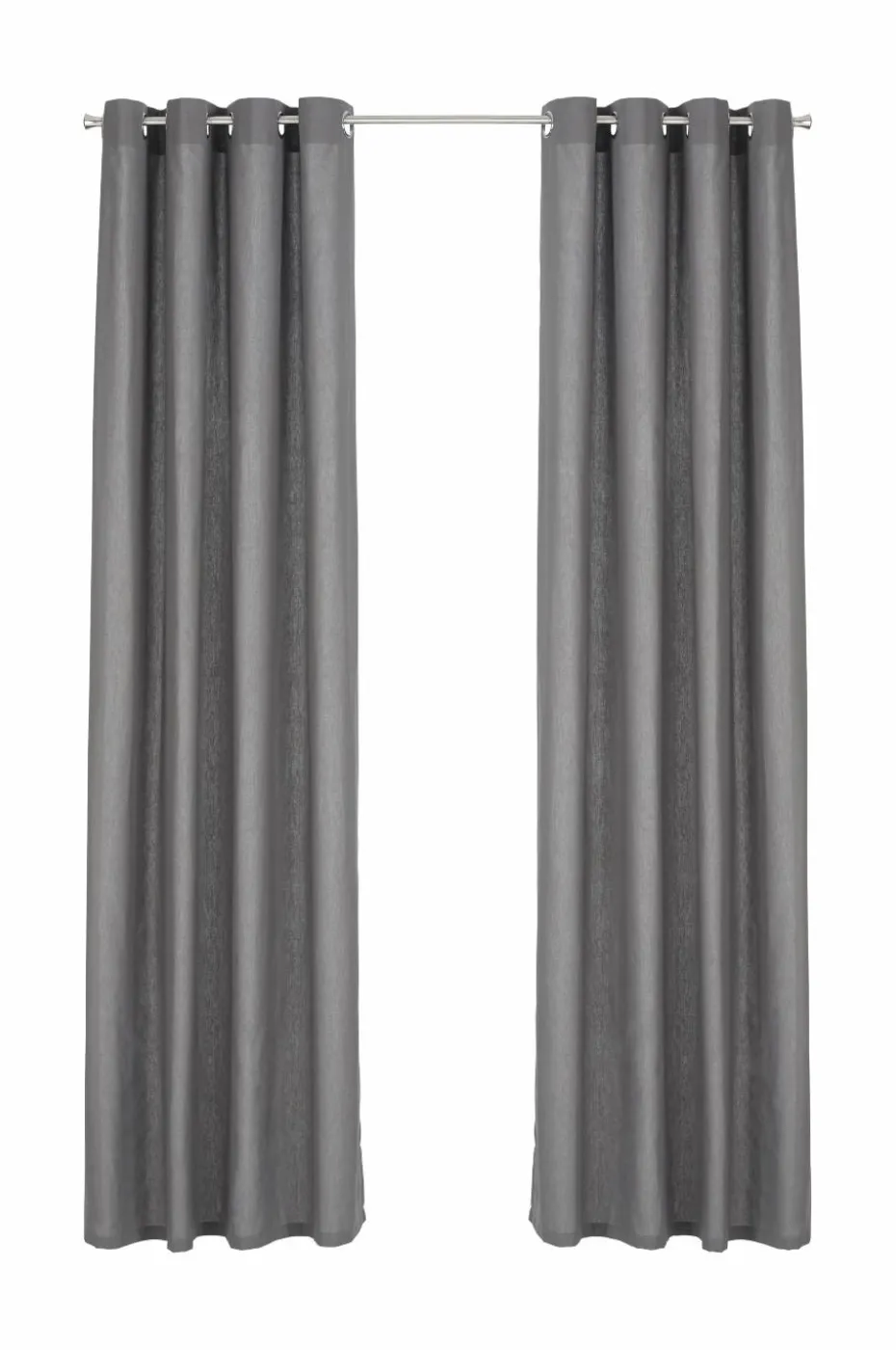 &Home 2-pk gardinlengder med maljer, i halvpanama