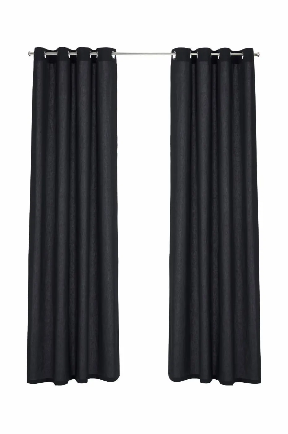 &Home 2-pk gardinlengder med maljer, i halvpanama
