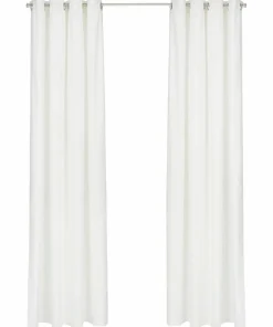 &Home 2-pk gardinlengder med maljer, i halvpanama