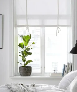 &Home Roll up-gardin halvpanama