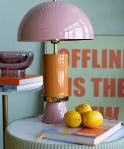 KARE Design Bordlampe Josy Pink 51cm