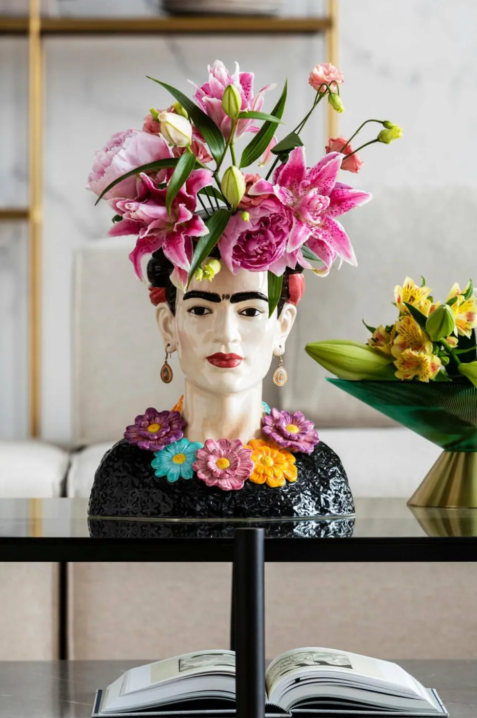 KARE Design Deco Vase Style Muse Flowers 34cm