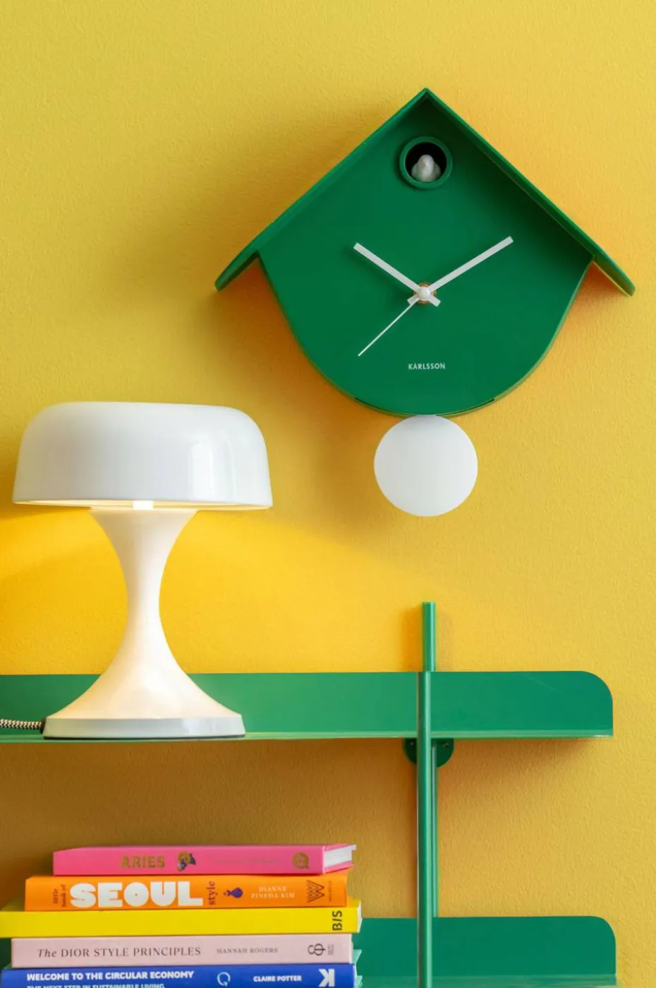 Karlsson Veggklokke Cool Retro Cuckoo