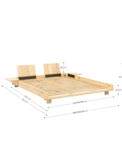 Karup Social Seng m. 2 Pcs Back Rests And 2 Pcs Side Tables