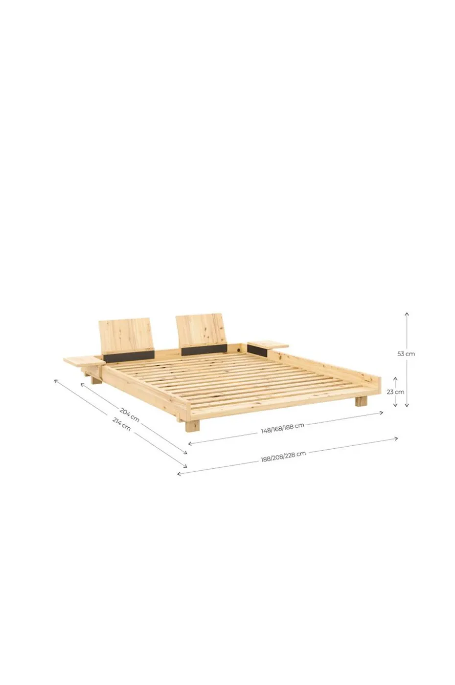 Karup Social Seng m. 2 Pcs Back Rests And 2 Pcs Side Tables