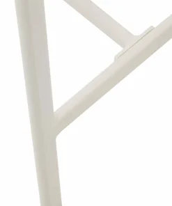 Kave Home Culip utendørs krakk laget av tauverk og hvit aluminium, 65 cm