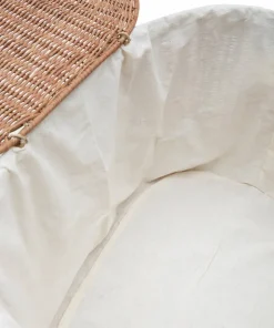 Kave Home Indali sett med 2 rottingkurver, Ø 50 cm / Ø 55 cm