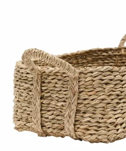 Kave Home Milly sett med 2 kurver i naturfiber, 32 x 20 cm / 34 x 20 cm