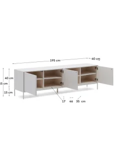 Kave Home Tv-benk Vedrana