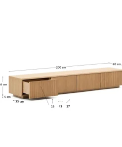 Kave Home Tv-bord - helvine