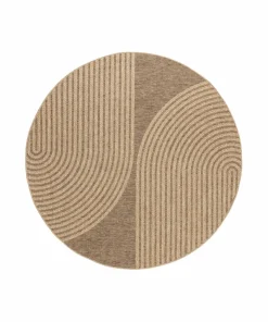 KM Home Flatvevd teppe Natural