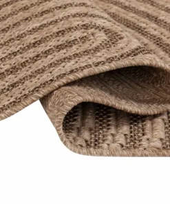 KM Home Flatvevd teppe Natural