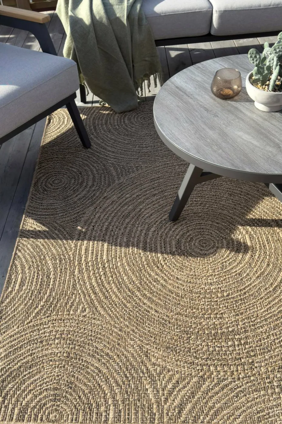 KM Home Flatvevd teppe Natural