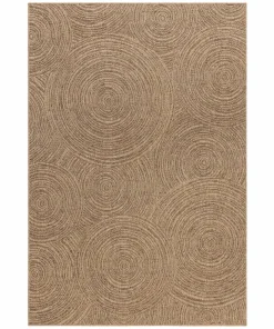 KM Home Flatvevd teppe Natural