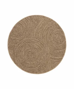 KM Home Flatvevd teppe Natural