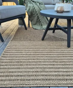KM Home Flatvevd teppe Natural