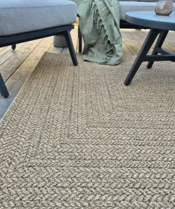 KM Home Flatvevd teppe Natural