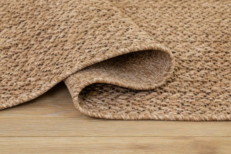KM Home Flatvevd teppe Natural