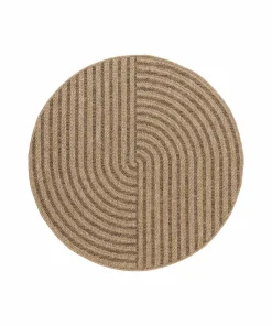 KM Home Flatvevd teppe Natural
