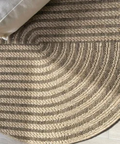 KM Home Flatvevd teppe Natural