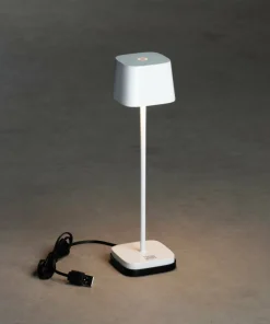 Konstsmide Bordlampe Capri USB høyde 20 cm