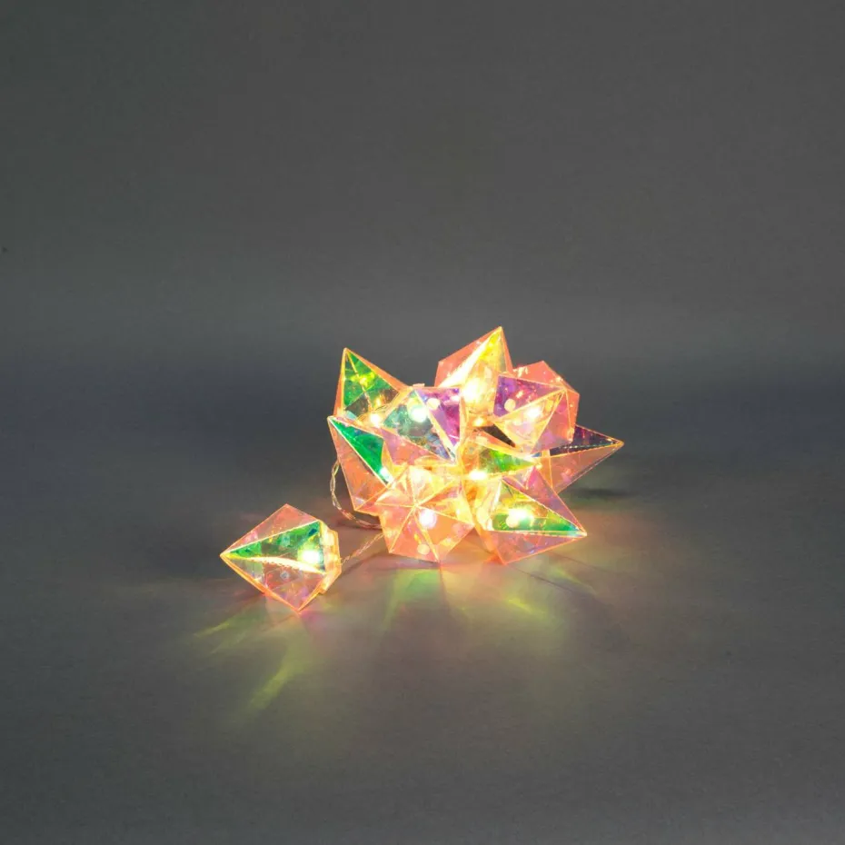 Konstsmide Diamanter 10 LED B/O-timer
