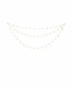 Konstsmide Gardinlenke 44 snøkrystaller LED 125 cm