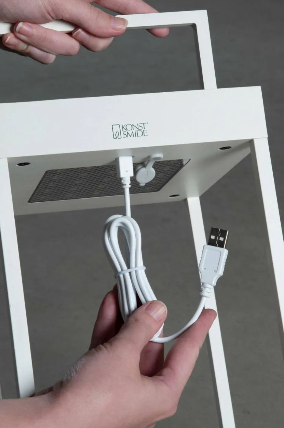 Konstsmide Lanterne Portofino USB/sol 30 cm