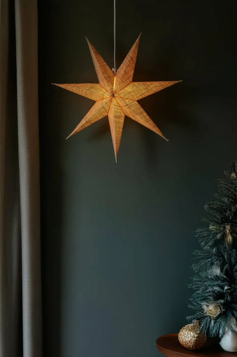 Konstsmide Papirstjerne 60cm hamp