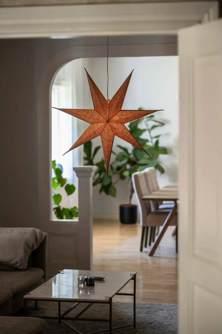 Konstsmide Papirstjerne 78cm hamp