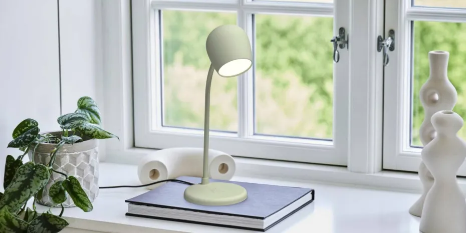 Kreafunk LED-lampe/høyttaler/Qi Ellie