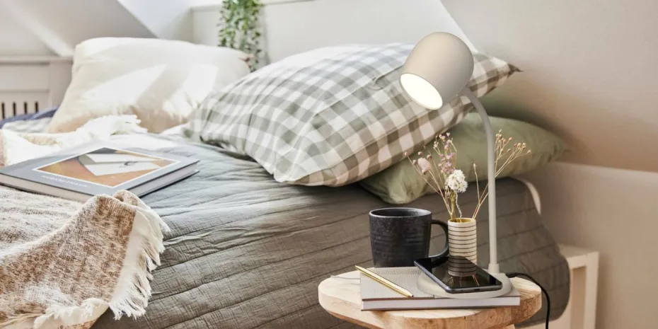 Kreafunk LED-lampe/høyttaler/Qi Ellie