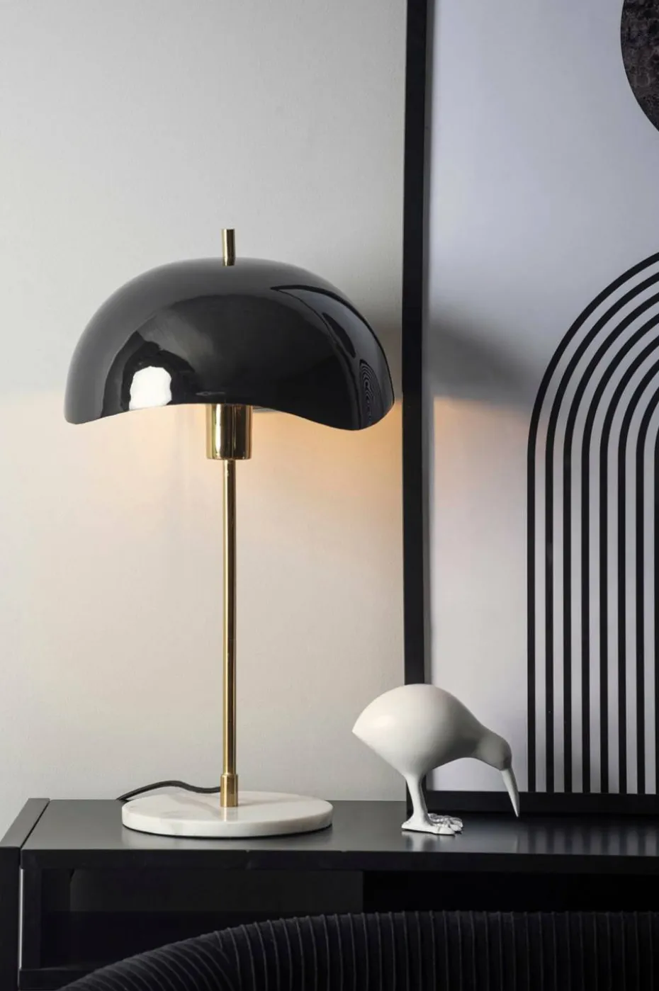 Leitmotiv Bordlampe Waved Dome