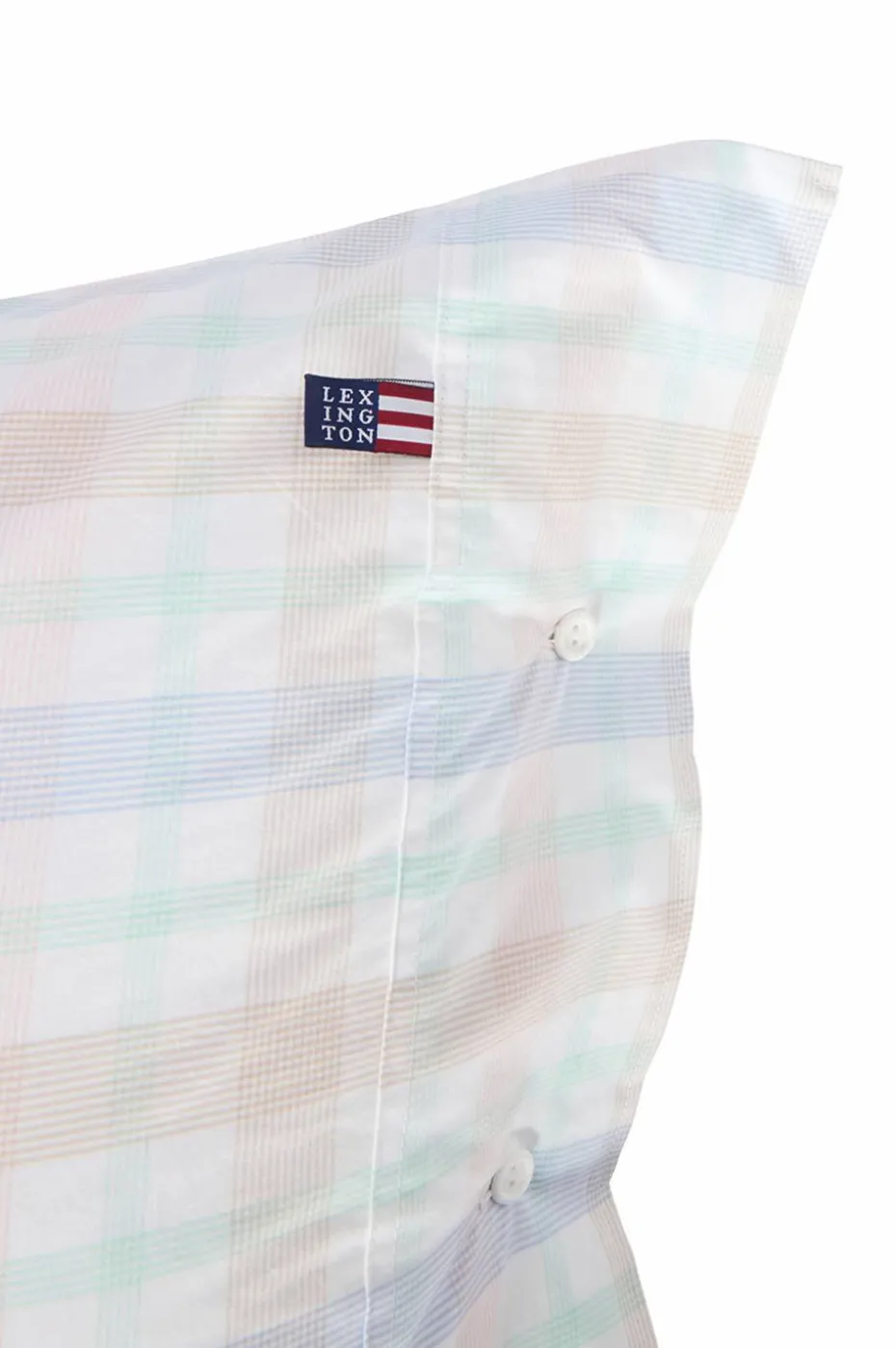 Lexington Putetrekk Checked Cotton Percale