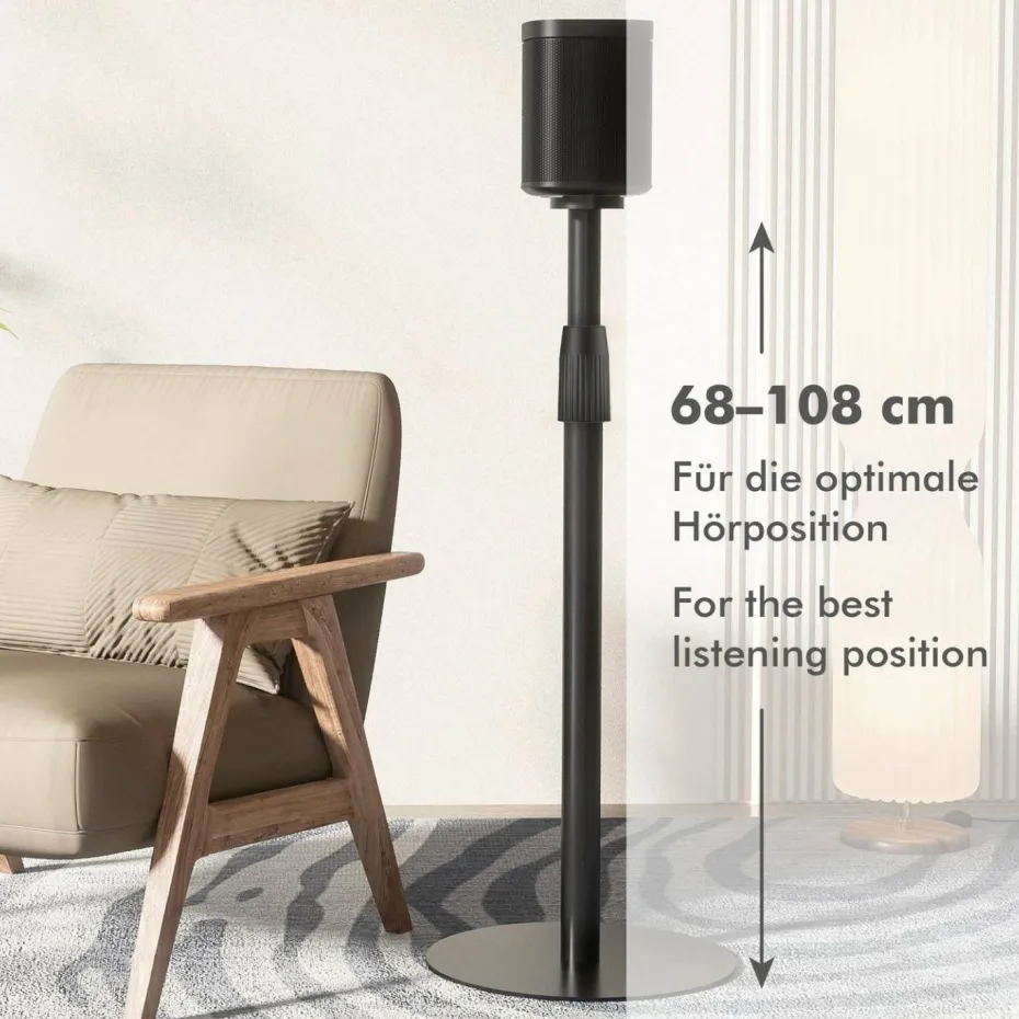 LogiLink Gulvstativ Sonos Era 100 / Era 300 682-1068 mm