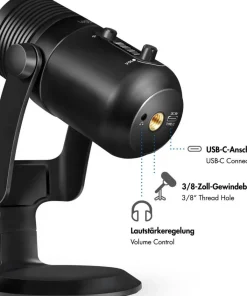 LogiLink Mikrofon med LED-belysning USB