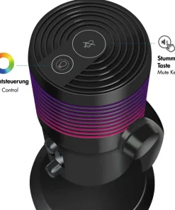 LogiLink Mikrofon med LED-belysning USB